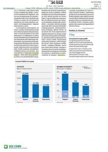 IL SOLE 24 ORE - 04.02.2020