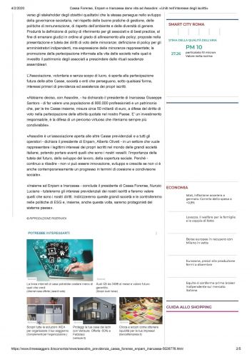 IL MESSAGGERO - 04.02.2020