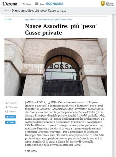 L'ARENA - 03.02.2020